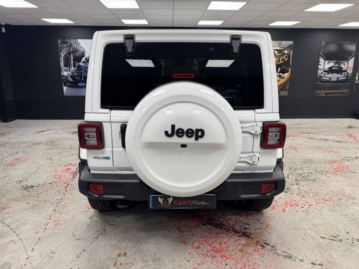 Jeep Wrangler Unlimited 2.0 T 380ch 4xe OVERLAND BLANC - 6