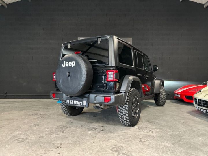 Jeep Wrangler UNLIMITED 2.0 T 380CH 4XE RUBICON ROCK-TRAC MY22  TVA RECUPERABLE Noir - 9