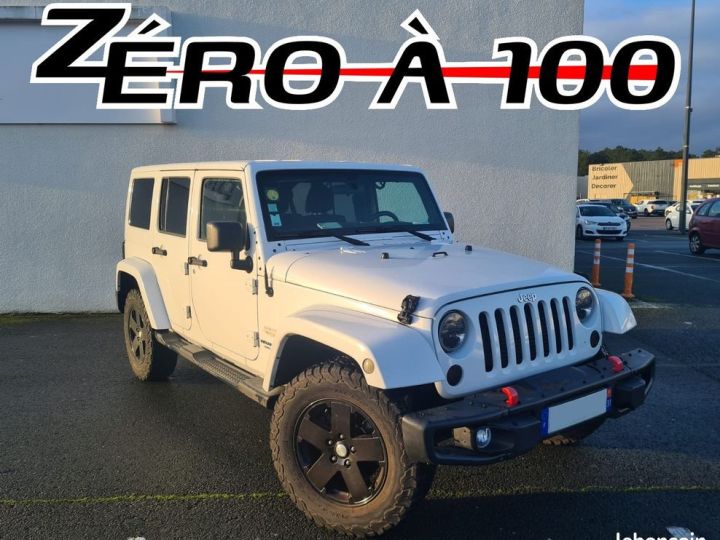 Jeep Wrangler UNLIMITED 2.8 CRD 4WD 200 cv Blanc - 1