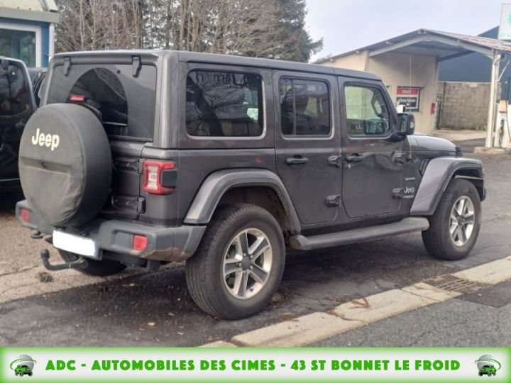 Jeep Wrangler unlimited (IV) 2.2 MJET 200 SAHARA AUTO 5PL Gris Foncé - 3