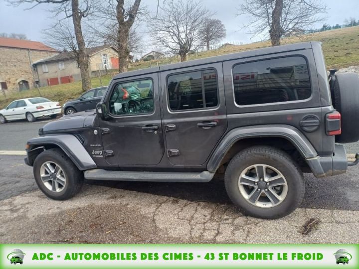 Jeep Wrangler unlimited (IV) 2.2 MJET 200 SAHARA AUTO 5PL Gris Foncé - 6