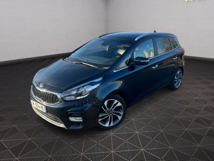 Kia Carens 1.7 CRDI 141 ISG Premium DCT7 7 PLACES CUIR TOIT GPS Bleu - 1