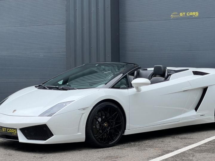 Lamborghini Gallardo Spyder Lamborghini Gallardo Spyder - crédit 1395 euros/mois - Française 2e Main - Lift - Jantes Callisto Blanc - 3