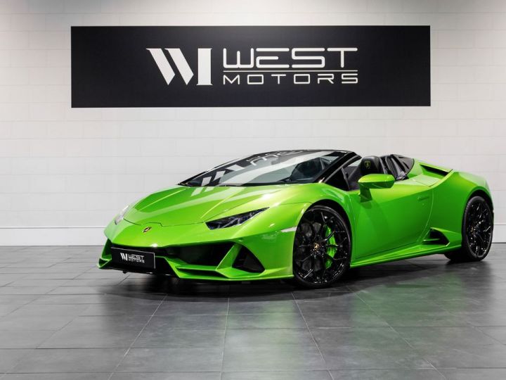 Lamborghini Huracan Evo Spyder V10 640 – Française Lift Échappement Sport Télémétrie Sensonum Pack Style 2387EMOIS Vert - 1