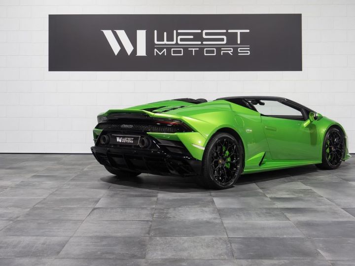 Lamborghini Huracan Evo Spyder V10 640 – Française Lift Échappement Sport Télémétrie Sensonum Pack Style 2387EMOIS Vert - 4