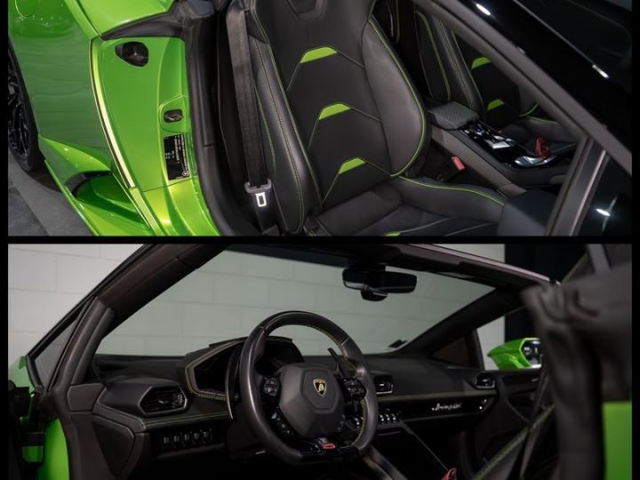 Lamborghini Huracan Evo Spyder V10 640 – Française Lift Échappement Sport Télémétrie Sensonum Pack Style 2387EMOIS Vert - 8