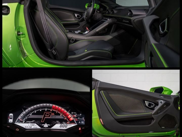 Lamborghini Huracan Evo Spyder V10 640 – Française Lift Échappement Sport Télémétrie Sensonum Pack Style 2387EMOIS Vert - 9