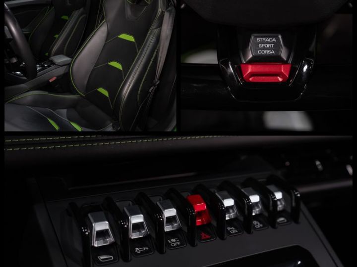 Lamborghini Huracan Evo Spyder V10 640 – Française Lift Échappement Sport Télémétrie Sensonum Pack Style 2387EMOIS Vert - 10