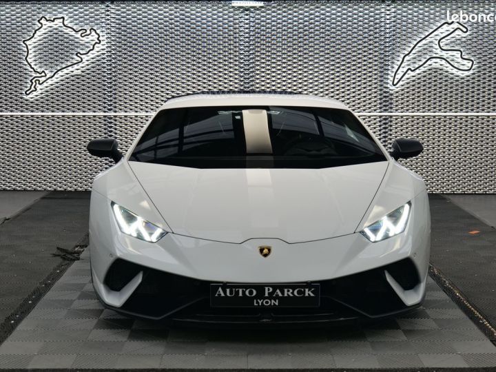 Lamborghini Huracan lp640-4 performante francaise tva recuperable lift carbone gps sieges baquet sport loa lld credit Blanc - 2