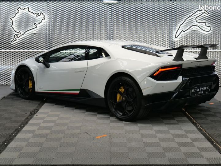 Lamborghini Huracan lp640-4 performante francaise tva recuperable lift carbone gps sieges baquet sport loa lld credit Blanc - 4