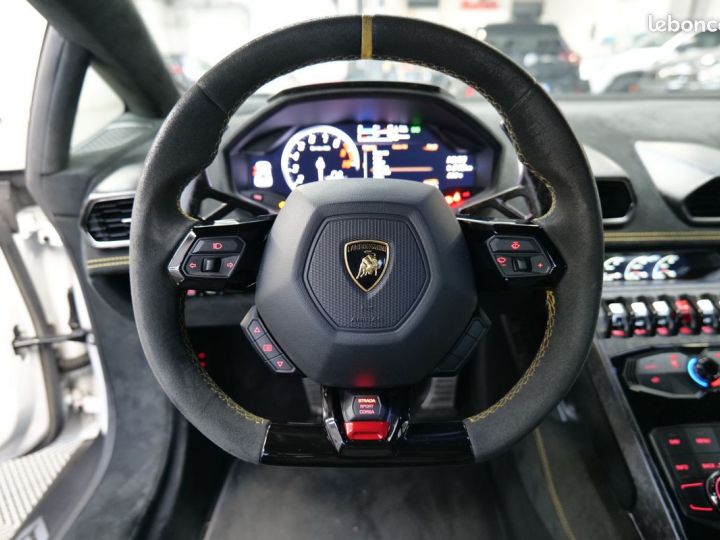 Lamborghini Huracan lp640-4 performante francaise tva recuperable lift carbone gps sieges baquet sport loa lld credit Blanc - 7