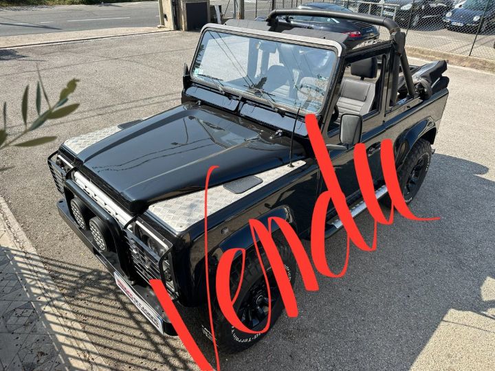 Land Rover Defender 90 TDI CABRIOLET Noir - 1