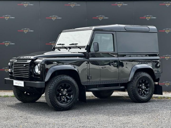 Land Rover Defender Land Rover 90 TD4 122CH BLACK EDITION LIMITE 105-150 ETAT NEUF Noir - 2