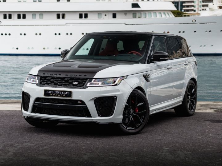 Land Rover Range Rover SPORT 5.0 V8 SUPERCHARGED SVR 575 CV - MONACO Blanc Yulong White / Toit Noir - 1