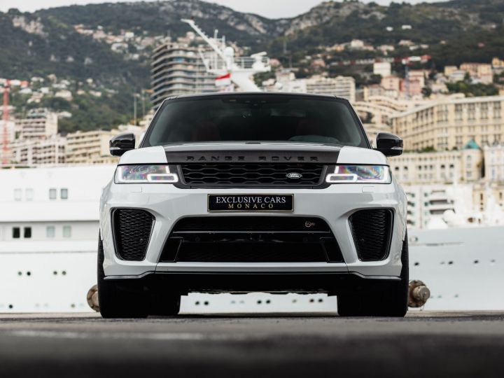 Land Rover Range Rover SPORT 5.0 V8 SUPERCHARGED SVR 575 CV - MONACO Blanc Yulong White / Toit Noir - 3