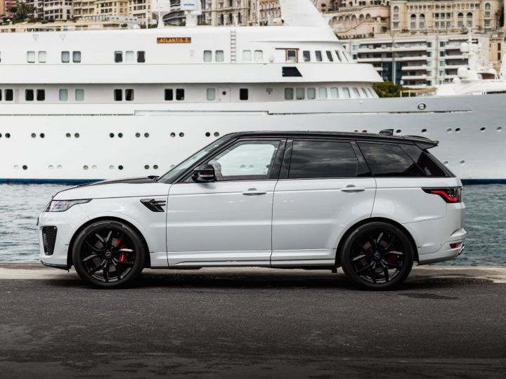 Land Rover Range Rover SPORT 5.0 V8 SUPERCHARGED SVR 575 CV - MONACO Blanc Yulong White / Toit Noir - 6