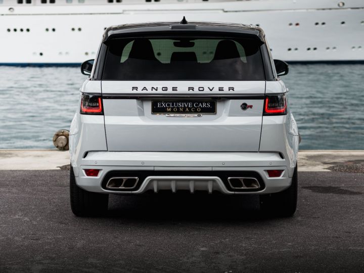 Land Rover Range Rover SPORT 5.0 V8 SUPERCHARGED SVR 575 CV - MONACO Blanc Yulong White / Toit Noir - 44