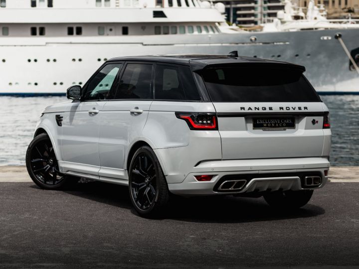 Land Rover Range Rover SPORT 5.0 V8 SUPERCHARGED SVR 575 CV - MONACO Blanc Yulong White / Toit Noir - 49