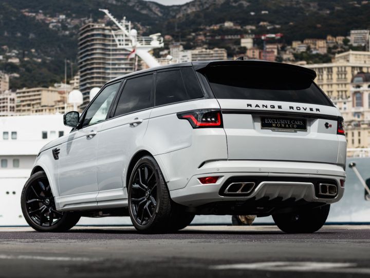 Land Rover Range Rover Sport 5.0 V8 SUPERCHARGED SVR 575 CV - MONACO Blanc Yulong White / Toit noir - 45