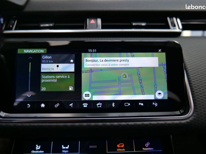 Land Rover Range Rover Velar 3.0D V6 300ch R-Dynamic HSE BVA 1ERE MAIN FRANCAIS SUIVI A JOUR GPS XENON CAMERA 360° AUDIO MERIDIAN DETECTEUR ANGLES MORTS + LIGNE BLANCHE KEY LESS G Gris - 10