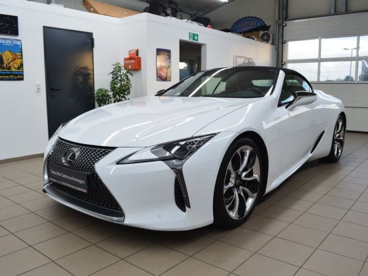 Lexus LC LC500 CABRIOLET PREMIERE MAIN GARANTIE VEHICULE DISPONIBLE TVA RECUPERABLE BLANC - 1