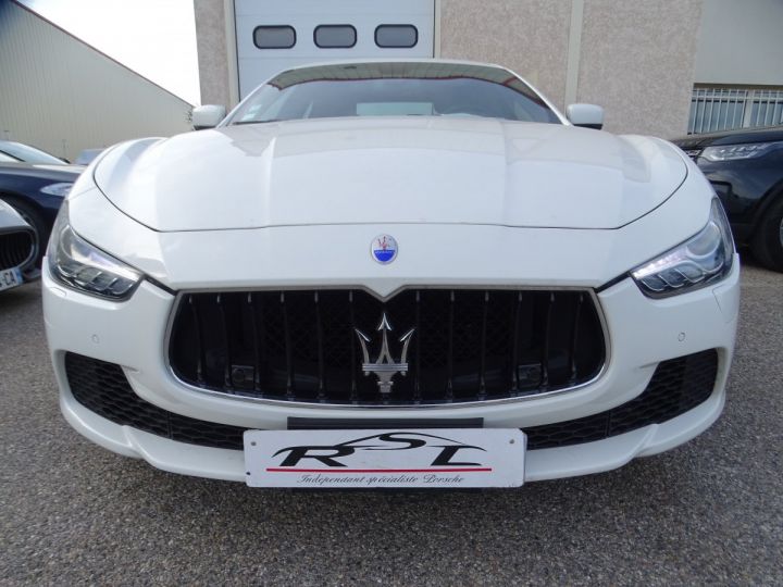 Maserati Ghibli V6 Diesel 275ps / Véhicule Français Jtes 19  Toe  GPS + Caméra ...... blanc alpin - 3