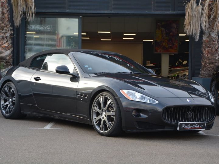 Maserati Grancabrio Gran CABRIO 4.7 V8 440 Cv Origine France Echapp. Sport Regul. Vitesse BOSE   Noir - 2