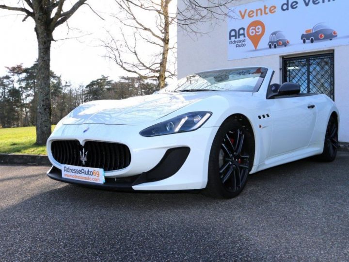 Maserati Grancabrio V8 4.7 MC STRADALE BVA 460CV BLANC - 10