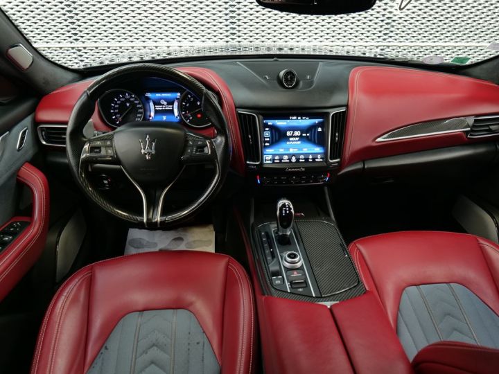 Maserati Levante 3.0 v6 bi-turbo 430 s q4 gransport 1°main carnet a jour full options Noir - 6