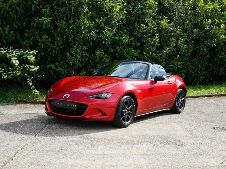 Mazda MX-5 MAZDA MX5 1.5L Rodaster Dynamique 131 Ch - GARANTIE 12 MOIS - Entretiens à Jour - Très Bon état - Capote Souple Manuelle Rouge Métal - 1