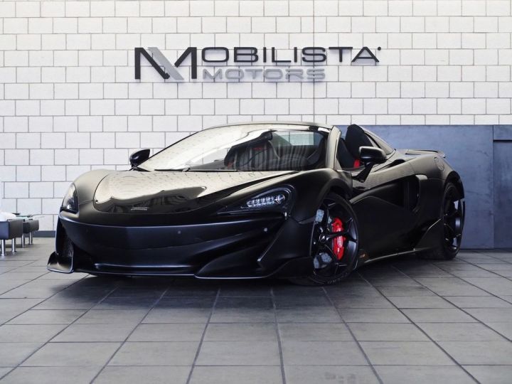 McLaren 600LT V8 3.8 L 600 ch 600LT Spider MSO CARBON B&W  Noir Garantie 12 mois Noire - 1