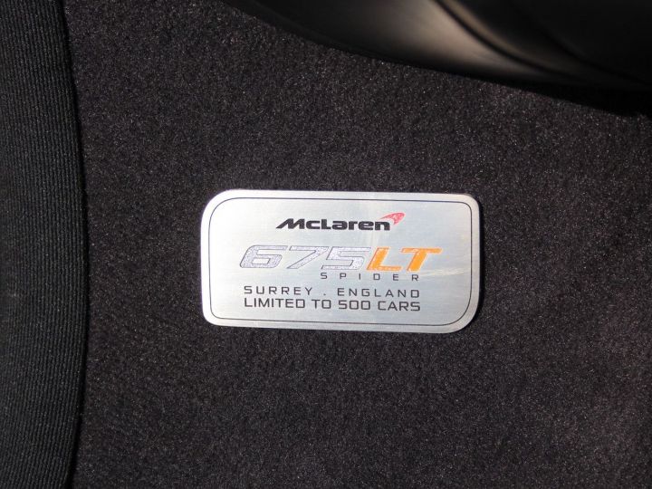 McLaren 675LT Spider Pack carbone Première main Garantie 12 mois Argent titane - 15