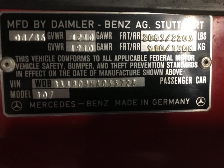 Mercedes 560 VENDUE SL 2eme Main 80mkm Origine Certifie Rouge - 20