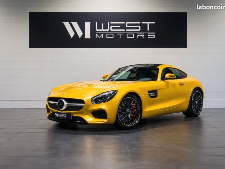 Mercedes AMG GT Mercedes GTS V8 510 – Immat France Toit Pano Échappement Sport Cam. Recul Siège Performance Key Less Alcantara 995EMOIS Jaune - 1