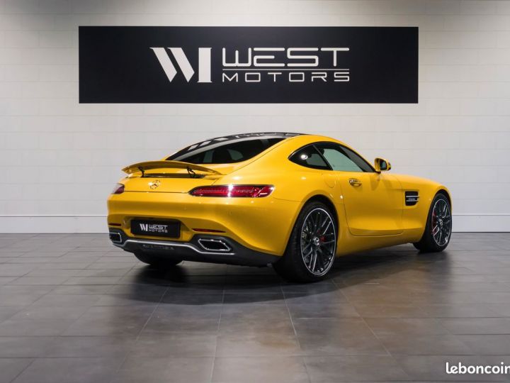 Mercedes AMG GT Mercedes GTS V8 510 – Immat France Toit Pano Échappement Sport Cam. Recul Siège Performance Key Less Alcantara 995EMOIS Jaune - 4