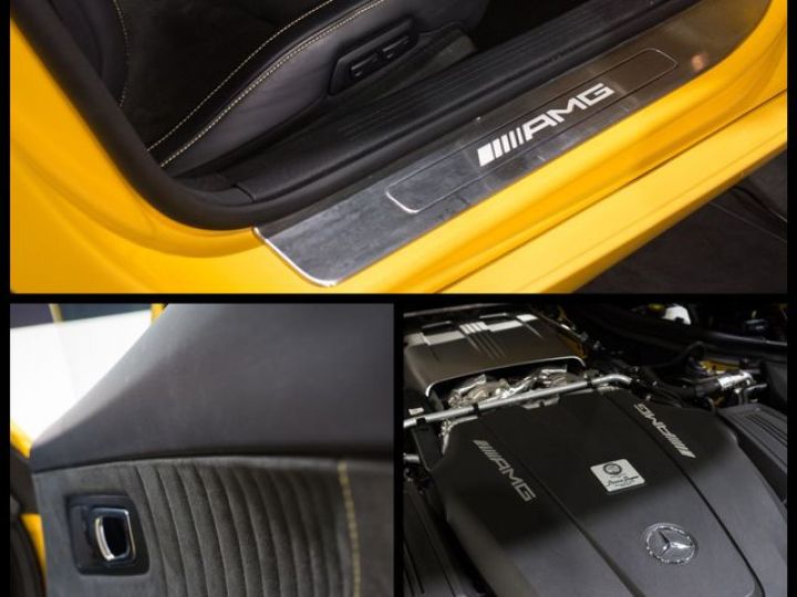 Mercedes AMG GT Mercedes GTS V8 510 – Immat France Toit Pano Échappement Sport Cam. Recul Siège Performance Key Less Alcantara 995EMOIS Jaune - 10