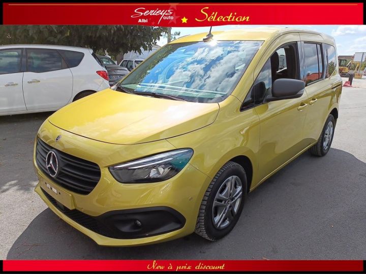 Mercedes Citan TOURER CDI 110 5 PLACES CAMERA AR GPS CARPLAY JAUNE LIMON METAL - 1