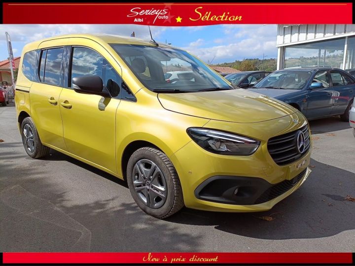 Mercedes Citan TOURER CDI 110 5 PLACES CAMERA AR GPS CARPLAY JAUNE LIMON METAL - 30