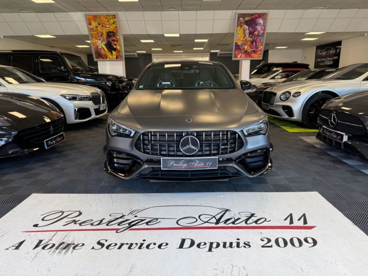 Mercedes CLA 45 S AMG Origine france Kit Aero Sieges performance Taxe CO2 payé 698,64 euros par mois Gris - 2