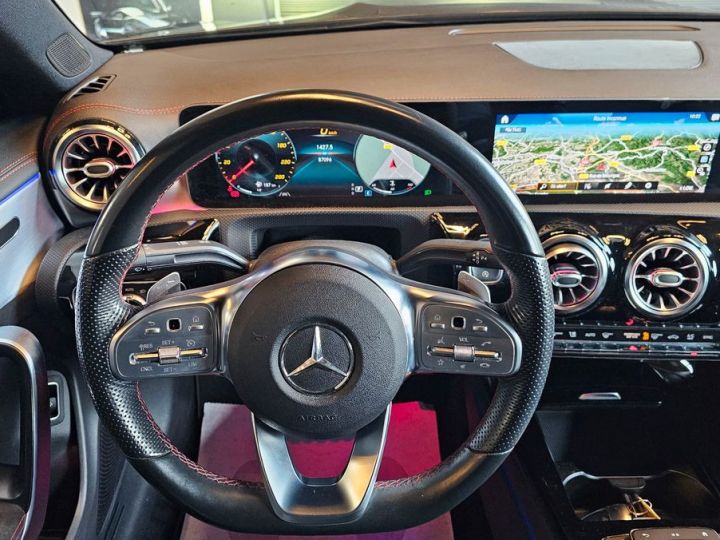 Mercedes CLA Classe MERCEDES 180d 116 ch 7G-DCT AMG LINE MBUX FULL LED ANGLE MORT ECLAIRAGE D'AMBIANCE CAMERA Noir - 6