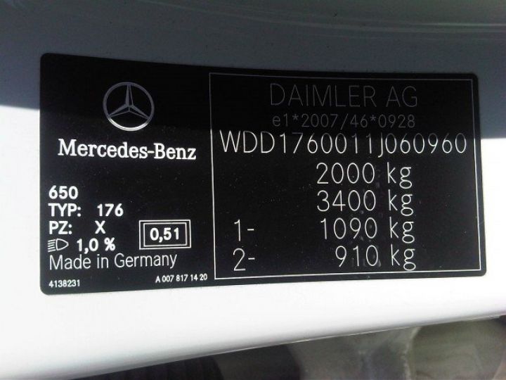 Mercedes Classe A 200 CDI SENSATION 7 G-DCT     Diesel BLANC - 21