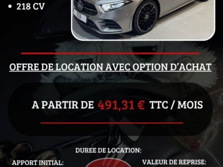 Mercedes Classe A (4) 250 e AMG Line 4Matic Toit ouvrant / Pack premium plus à partir de 491€/mois* Gris Clair - 18