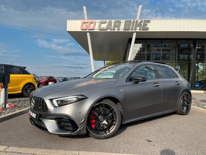 Mercedes Classe A 45 AMG 421ch S 4Matic+ 8G-DCT Speedshift Garantie 6 ans Aero Perf TO Burmester 19P 715-mois Gris - 1