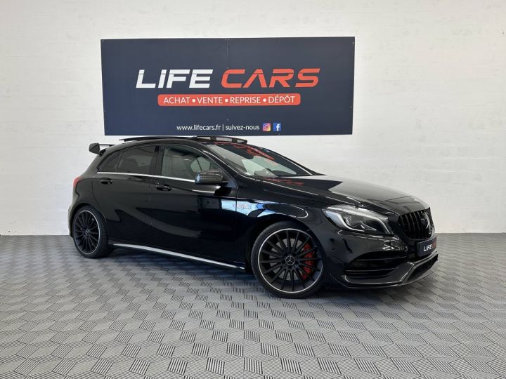 Mercedes Classe A III (W176) 45 AMG 4Matic SPEEDSHIFT-DCT Toit ouvrant pack Aéro Entretien à jour Noir - 2