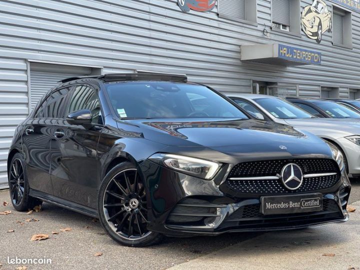 Mercedes Classe A Mercedes 180 D 116ch AMG Line 7G-DCT Toit Pano Burmester Multibeam Mbux Premium Plus Sport Black Noir - 1