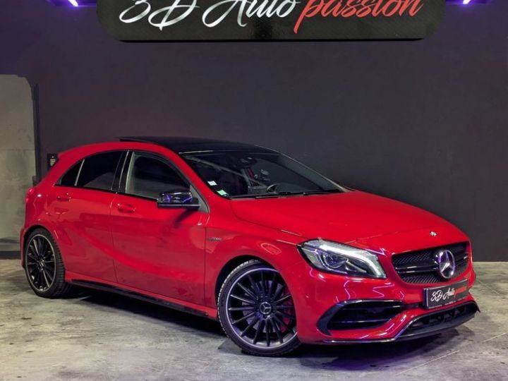 Mercedes Classe A MERCEDES A45 AMG facelift 381CH 4 MATIC SPEEDSHIFT DCT TOIT OUVRANT Harman Kardon PERF Rouge - 1