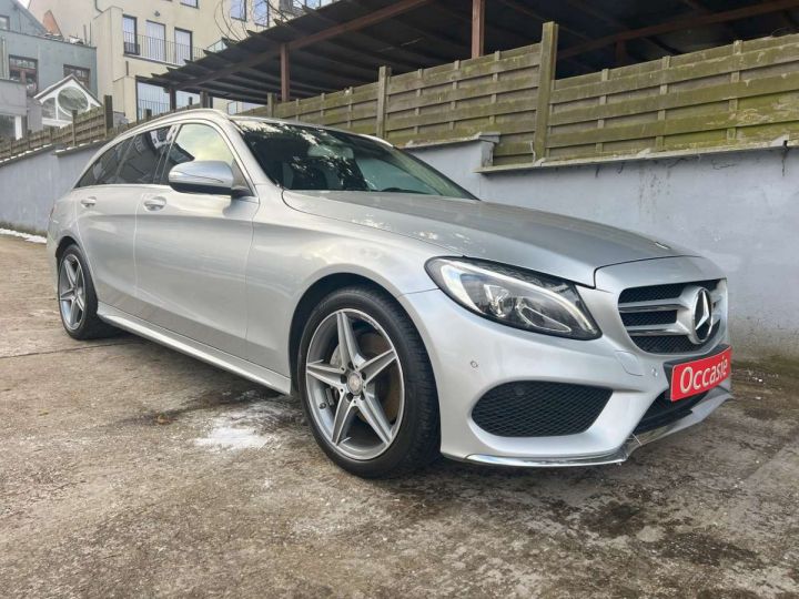 Mercedes Classe C 200 D Break 136cv 6vit Pack AMG Line Argent Métallisé - 1