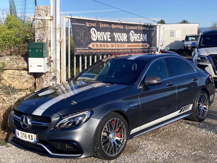 Mercedes Classe C 63s AMG 510cv Performance Édition one Grise Foncé - 1