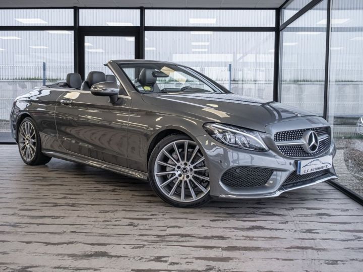 Mercedes Classe C CABRIOLET 220 D 170CH SPORTLINE 9G-TRONIC Gris F - 1