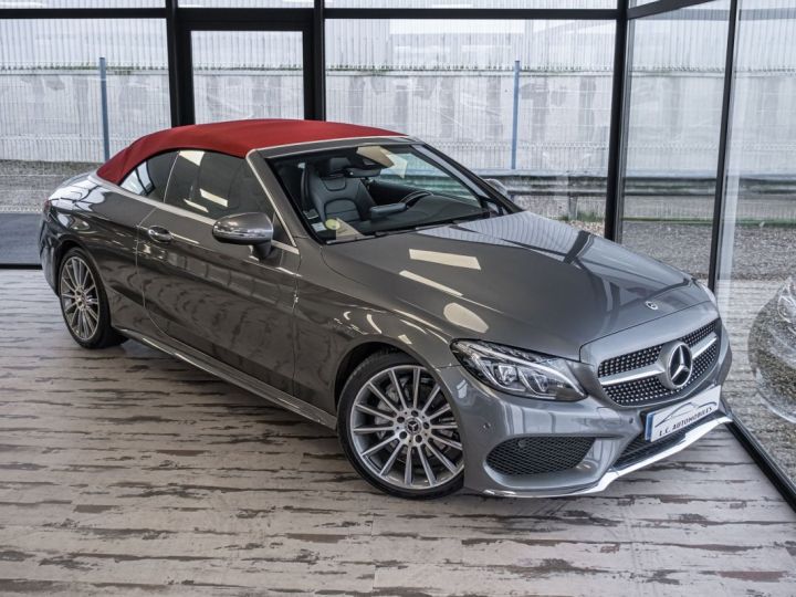 Mercedes Classe C CABRIOLET 220 D 170CH SPORTLINE 9G-TRONIC Gris F - 12